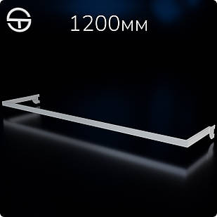 Дуга L12-8315, кв.15х30мм, L 1200мм (0.8мм), біла.