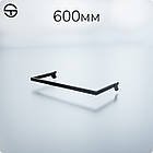 Дуга L6-8315, кв.15х30мм, L600мм (0.8мм), біла. Фурнітура для торгових стелажів та стійок вішалок для одягу, фото 8