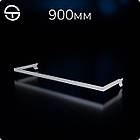 Дуга L9-8315, кв.15х30мм, L 900мм (0.8мм), чорна. Торгова дуга - кронштейн для одягу, Вішало для торгових стійок-опор у магазин, фото 8