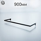 Дуга L9-8315, кв.15х30мм, L 900мм (0.8мм), біла. Торгова дуга - кронштейн для одягу, Вішало для торгових стійок-опор у магазин, фото 8