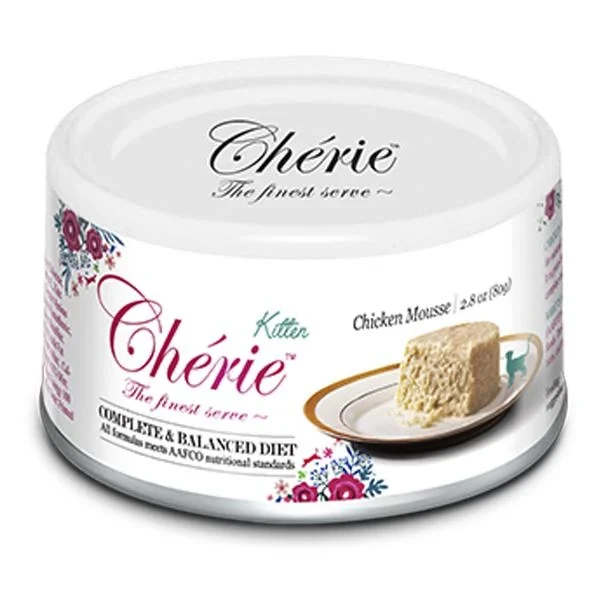 Консерви для кішок Cherie Complete&Balanced Chicken Mousse Мус із курки для кошенят 80 г, фото 1