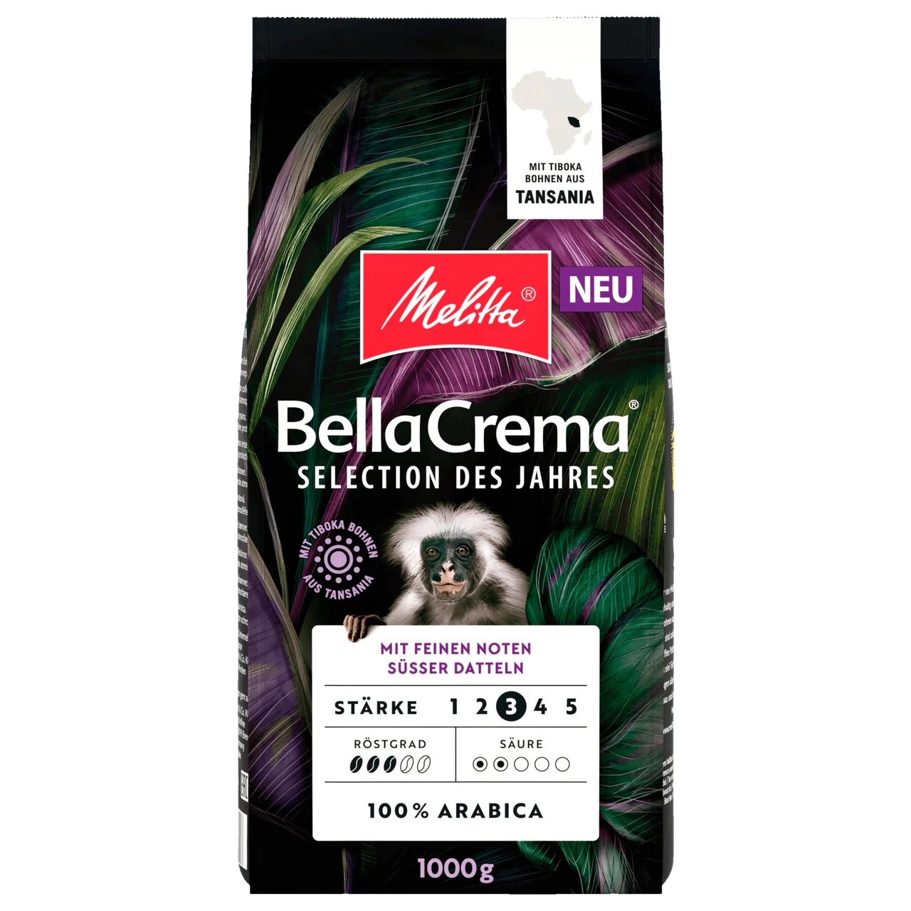 Кава Melitta Bella Crema Selection des Jahres Susser Datteln в зернах 1 кг