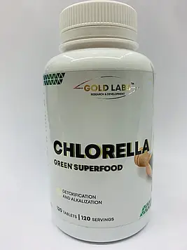 Хлорела - Gold labs Chlorella Green Superfood / 120 tablets