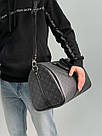 Чоловіча сумка Луї Віттон чорна Louis Vuitton Black Keepall Bandouliere 50 Monogram, фото 3
