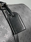 Чоловіча сумка Луї Віттон чорна Louis Vuitton Black Keepall Bandouliere 50 Monogram, фото 4