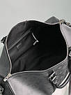 Чоловіча сумка Луї Віттон чорна Louis Vuitton Black Keepall Bandouliere 50 Monogram, фото 5