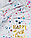 Скатертина поліетиленова "Happy Birthday зірки на білому" 137х183 см, фото 3