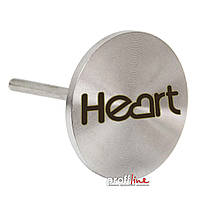 Педикюрный диск-основа металлический Heart Germany, диаметр 25 мм