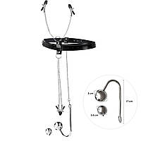 Бондажний набір із металевим анальним гаком №4 Art of Sex Blanca Bondage set with anal hook №4 - SO9794