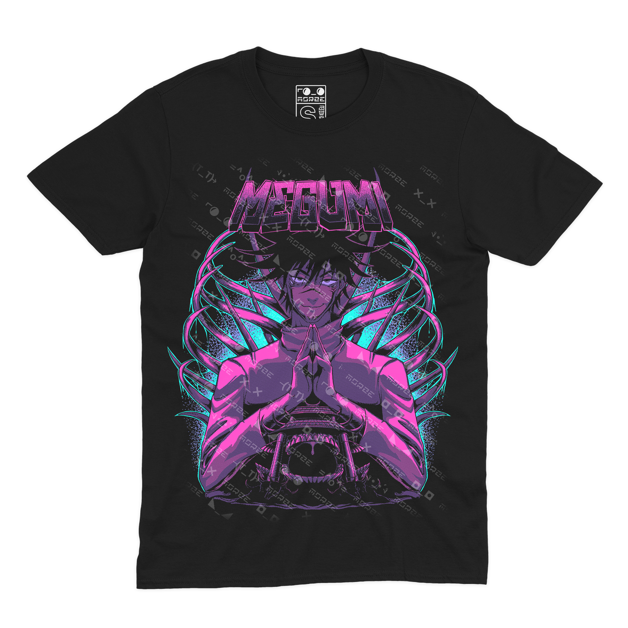 Футболка чорна Morze Jujutsu Kaisen  V8, фото 1