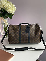 Чоловіча сумка Луї Віттон коричнева Louis Vuitton Brown Keepall Bandouliere 45