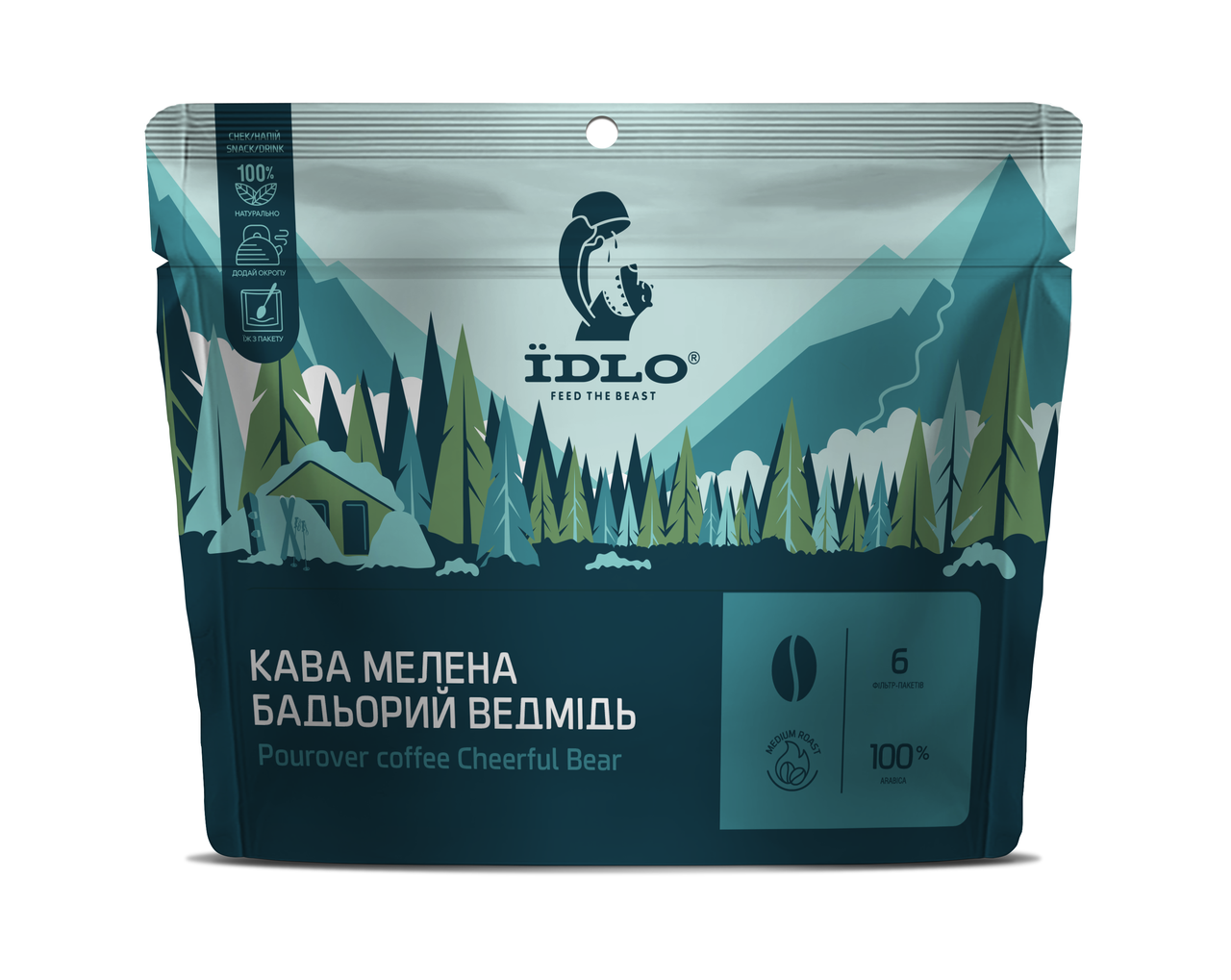 Кава мелена Бадьорий ведмідь 6 в 1, IIDLO