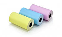 Термолента цветная самоклеющаяся бумага для мини принтера 57мм 3шт (F-S)
