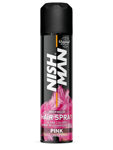 Спрей для волосся фарбуючий Nishman Hair Coloring Spray Pink рожевий 150мл