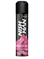 Спрей для волос окрашивающий Nishman Hair Coloring Spray Pink розовый 150мл