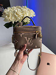 Жіноча сумка Луї Віттон коричнева Louis Vuitton Brown Vanity PM Bag