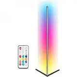 Підлогова кутова лампа RGB RGB світлодіодний LED торшер лампа з пультом управління |, фото 4