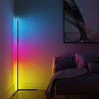 Напольная угловая RGB лампа RGB светодиодный LED торшер лампа с пультом управления |