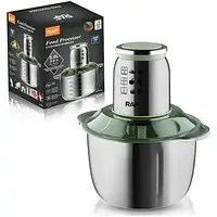 Подрібнювач блендер електричний RAF R 7014 1000W чоппер 5L з металевою чашею Блендер для м'яса