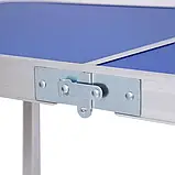 Стіл для розкладний пікніка з 4 стільцями туристичний стіл для відпочинку посиленный| Розкладний стіл Синій, фото 5