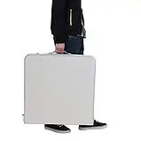 Розкладний стіл для пікніка з 4 стільцями туристичний стіл для відпочинку розкладний стіл Білий, фото 4