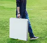 Розкладний стіл для відпочинку розкладний стіл 4 стільцями туристичний стіл для відпочинку стіл Білий, фото 2