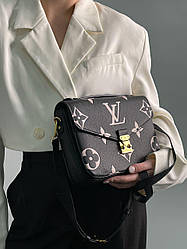 Жіноча сумка Луї Віттон чорна Louis Vuitton Black Pochette Métis