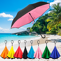 Зонт наоборот Umblerlla, раскладной, разные цвета