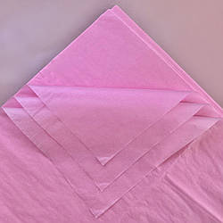 Пакувальний папір Тішью 50*75 см Ніжно-рожевий у листах