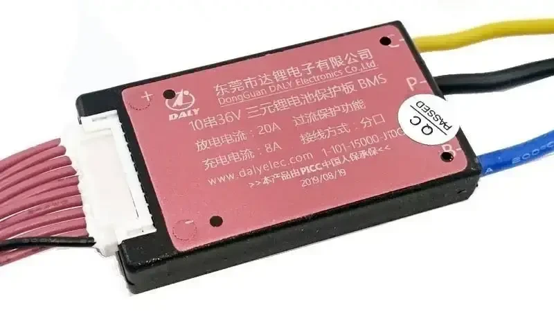 Модуль захисту/балансування BMS Li-Ion 10S 36В 20A, фото 1