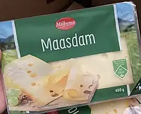 Сир Maasdam Milbona 400гр