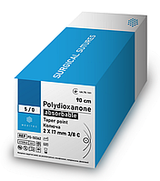 Шовний матеріал Медітек Полідіоксанон (ПДО) V-Loc USP 0, колюча голка 36мм 1/2кола, 30см - PDB-00459