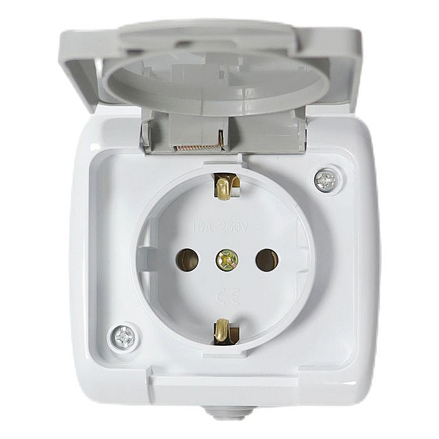 Розетка 1-a накладнa з\з IP54 SVT-9116 (8шт), фото 1