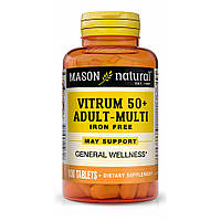 Витамины и минералы Mason Natural Vitrum 50 + Adult-Multi Iron Free, 100 таблеток CN10984 VH