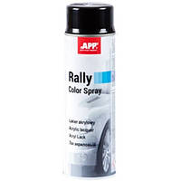 Краска аэрозольная APP Rally Color Spray черный блеск 600 мл балончик краски автомобильная краска аэрозоль