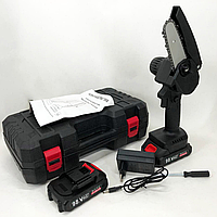 Аккумуляторная цепная пила в чемодане 24 В, электропила на аккумуляторе, аккумуляторная цепная мини пила, dr