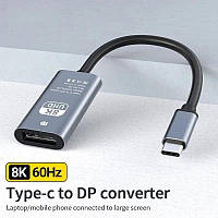 Адаптер перетворювач конвертер Type-C - DisplayPort 8K 60Hz SmartGo Type-C DP