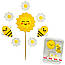 Цукрова прикраса для кондитерських виробів Сонячні бджілки, фото 2