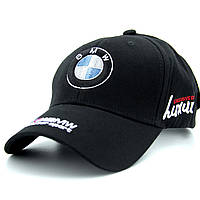 Кепка BMW, брендова автомобільна кепка, бейсболка чорна БМВ
