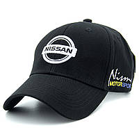 Кепка с логотипом Nissan, брендовая автомобильная кепка, бейсболка черная Ниссан