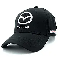 Кепка MAZDA, брендова автомобільна кепка, бейсболка чорна МАЗДА