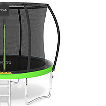 Батут із внутрішньою сіткою 4FIZJO PRO 8FT 252 см Black/Green (P-5907739314161), фото 4