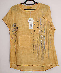 Футболки жіночі лляні  XL,3XL