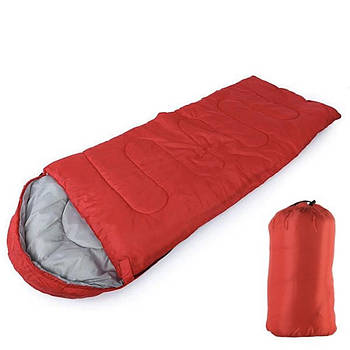Спальний мішок до -15 ° C, 210х72 см, Червоний / Спальник з капюшоном / Водонепроникний спальний мішок ковдра