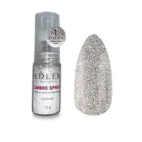 Спрей для омбре Edlen Ombre Spray Flash №01 срібний, 7.5 грам