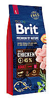 Сухой корм Брит Brit Premium Adult L для взрослых собак крупных пород, 8 кг