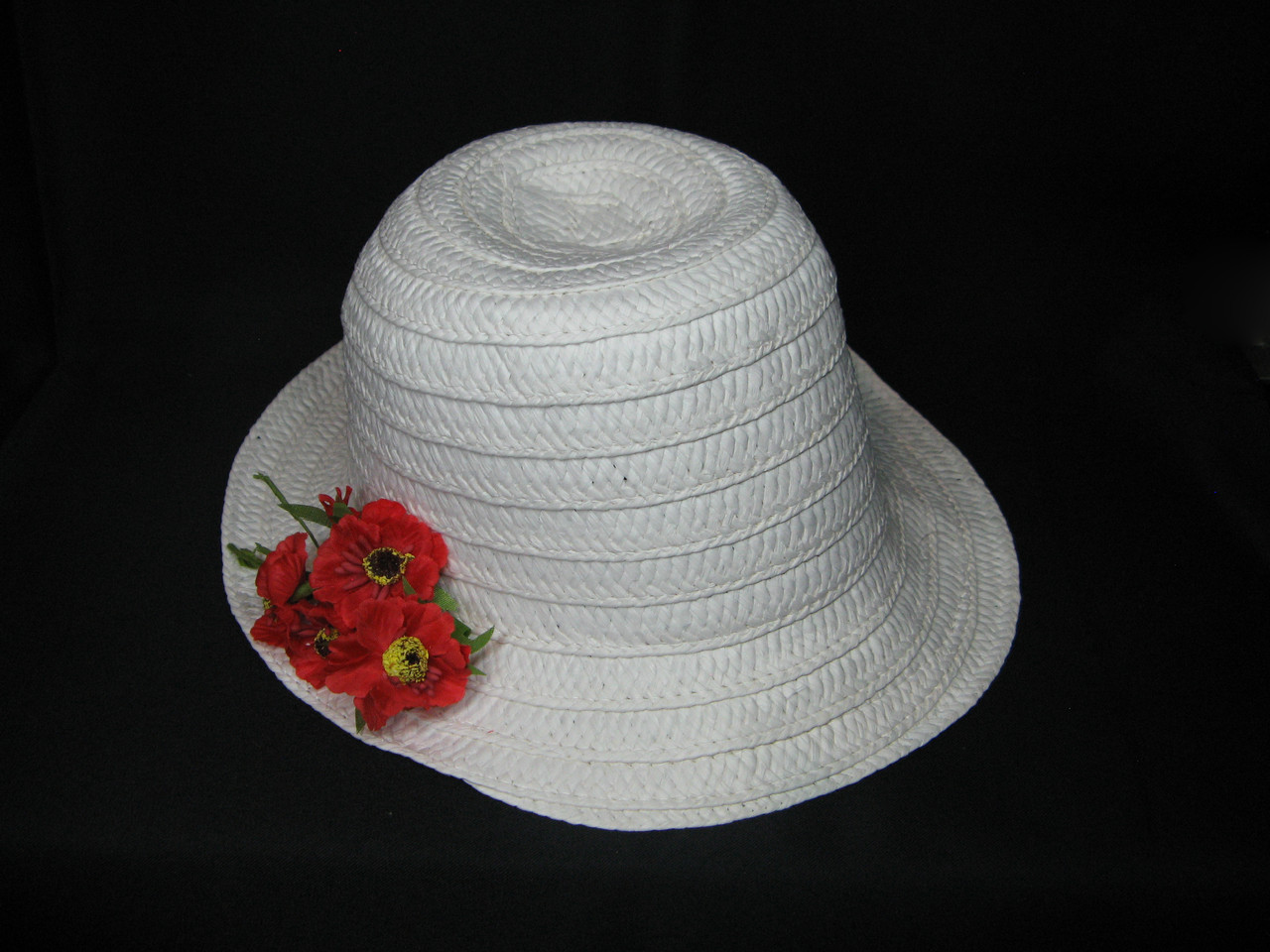 Шляпа женская летняя соломенная Маки - фото 1 - id-p2177859214