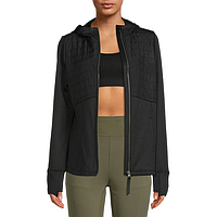 Спортивная женская куртка на флисе черного цвета - Avia XL