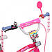 Дитячий двоколісний велосипед Profi Unicorn 14д. Y14242-1K з додатковими колесами та кошиком, фото 2