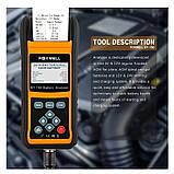 Тестер АКБ Foxwell 12-24В BT780 з мініпринтером у кейсі, фото 8